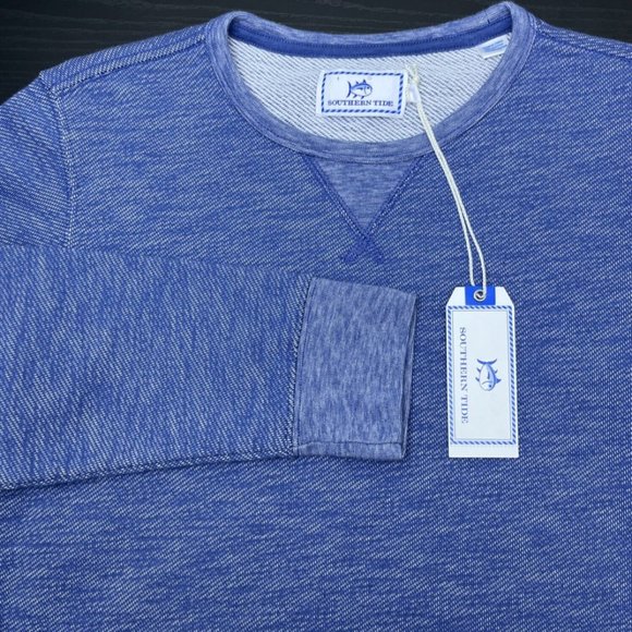 Southern Tide Kids Large Cotton Blend Blue Pullover Sweater - Picture 1 of 6